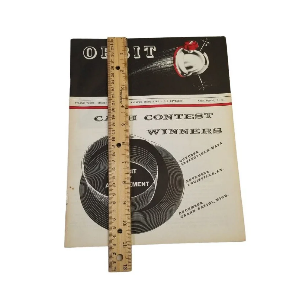 Vtg 1963 Fairfax Industries Orbit Magazine Ca sh Contest Winners Vol 3 Number 1